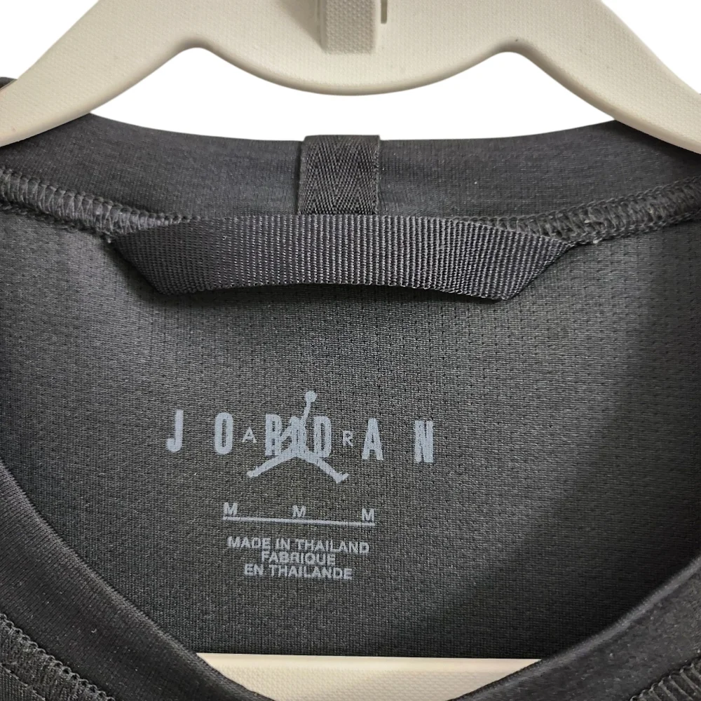 Nike Air Jordan Shirt Mens Medium Black Dri Fit Statement Basketball Top Sports